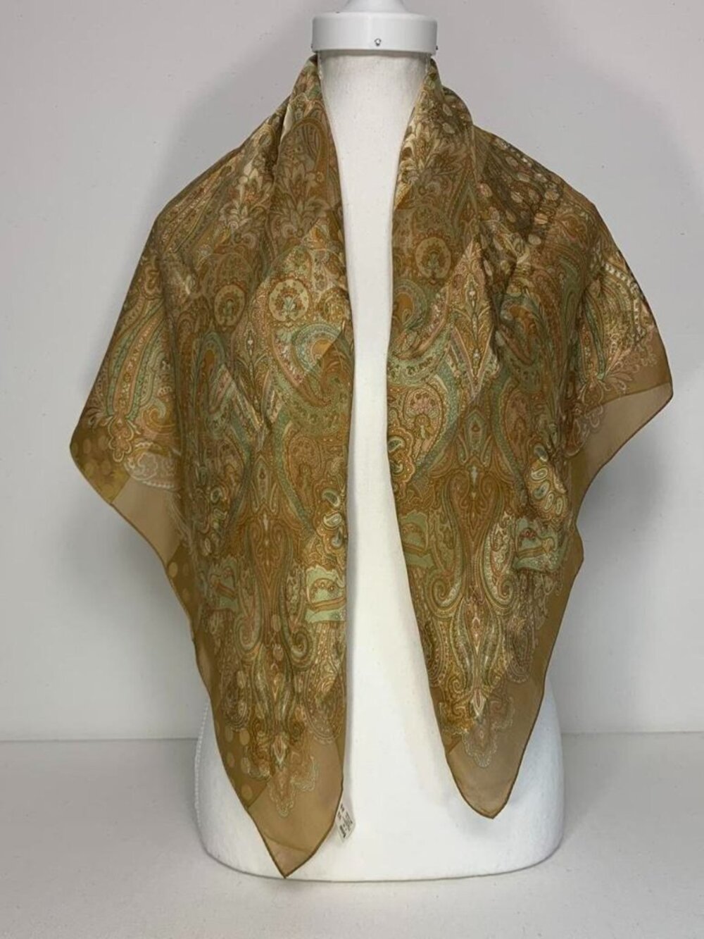 Women's Gold and Tan Scarf-wraps